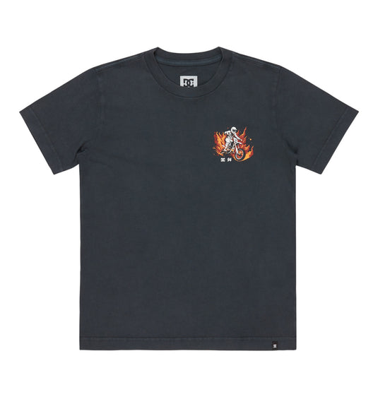 DC Kid'sLeading The Pack Short Sleeves T-Shirt (8-16) Black Acid ADBZT03307-BAC