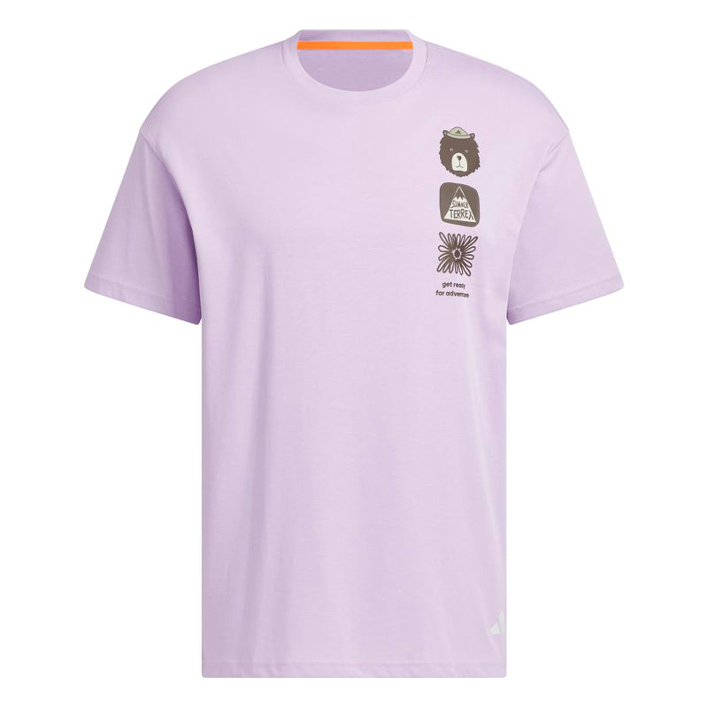 Load image into Gallery viewer, Adidas Terrex Men's Multi Graphic T-Shirt Purple KE3719
