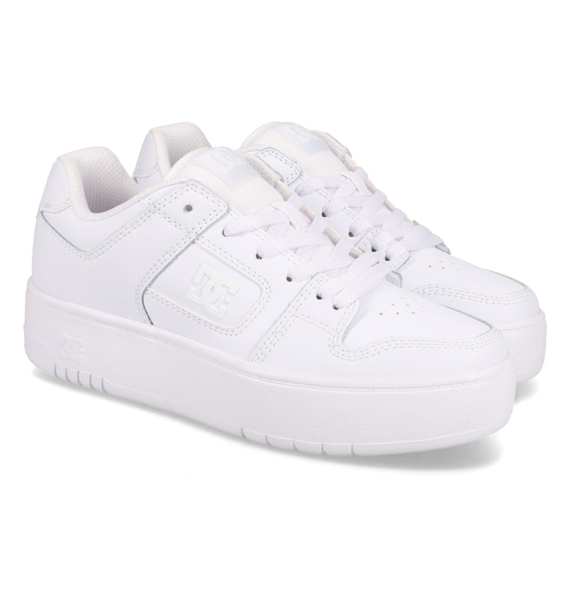 Load image into Gallery viewer, DC Women&#39;s Manteca 4 Platform Shoes White/White ADJS100156-WW0
