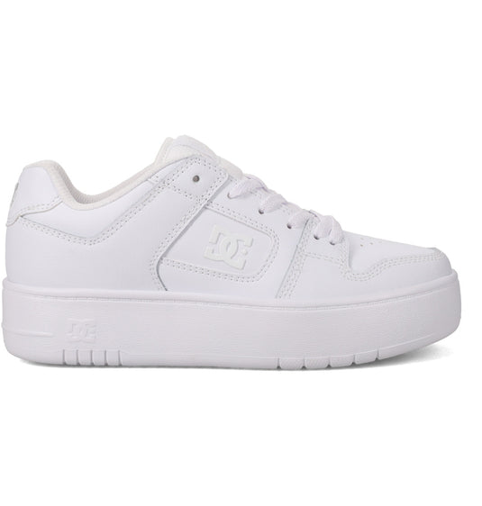 DC Women's Manteca 4 Platform Shoes White/White ADJS100156-WW0