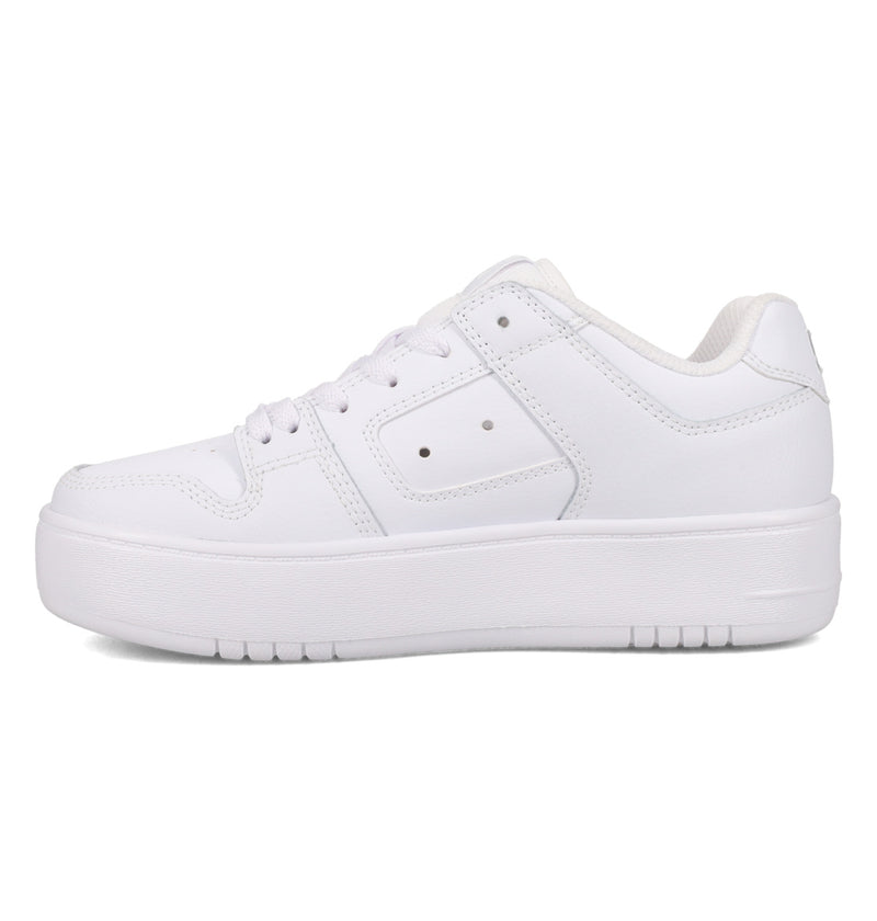 Load image into Gallery viewer, DC Women&#39;s Manteca 4 Platform Shoes White/White ADJS100156-WW0
