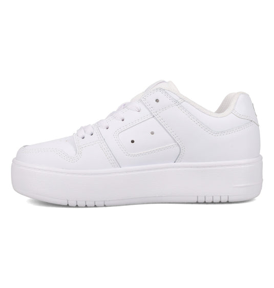 DC Women's Manteca 4 Platform Shoes White/White ADJS100156-WW0