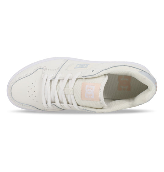 DC Women's Manteca 4 Leather Shoes Grey/Blushing Bride ADJS100161-GBB