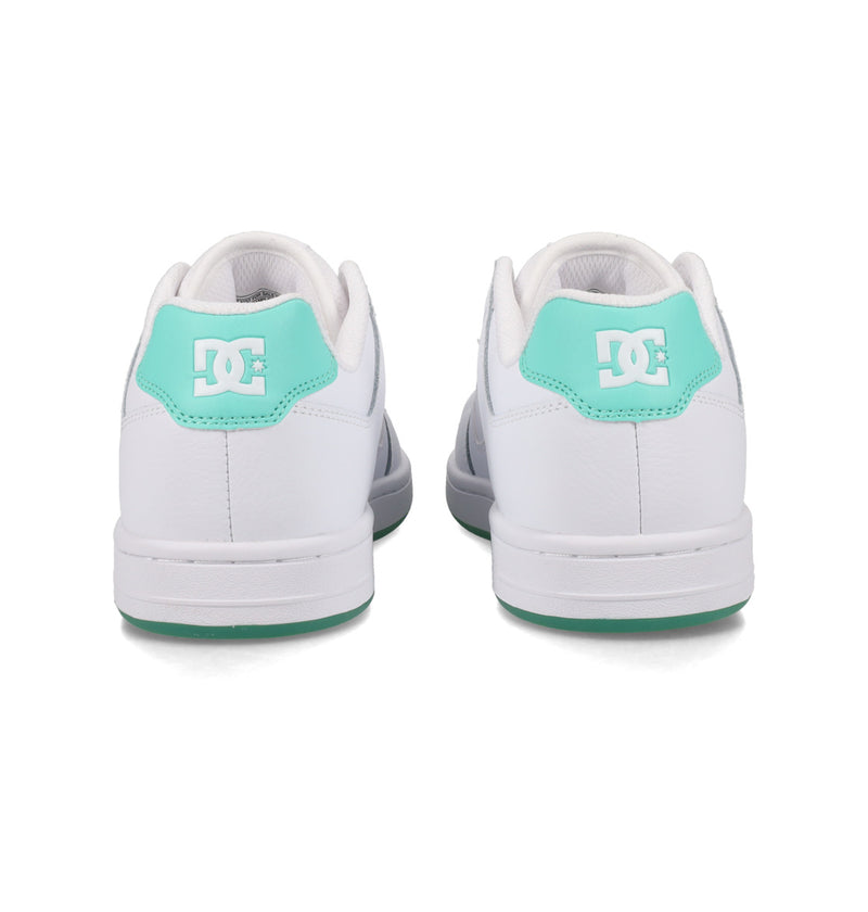 Load image into Gallery viewer, DC Women&#39;s Manteca 4 Leather Shoes White/Aquarius ADJS100161-IAQ
