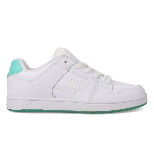 DC Women's Manteca 4 Leather Shoes White/Aquarius ADJS100161-IAQ
