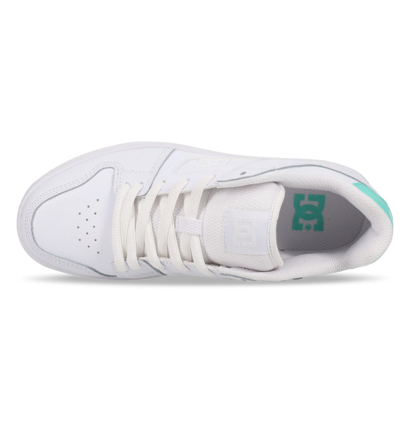 Load image into Gallery viewer, DC Women&#39;s Manteca 4 Leather Shoes White/Aquarius ADJS100161-IAQ
