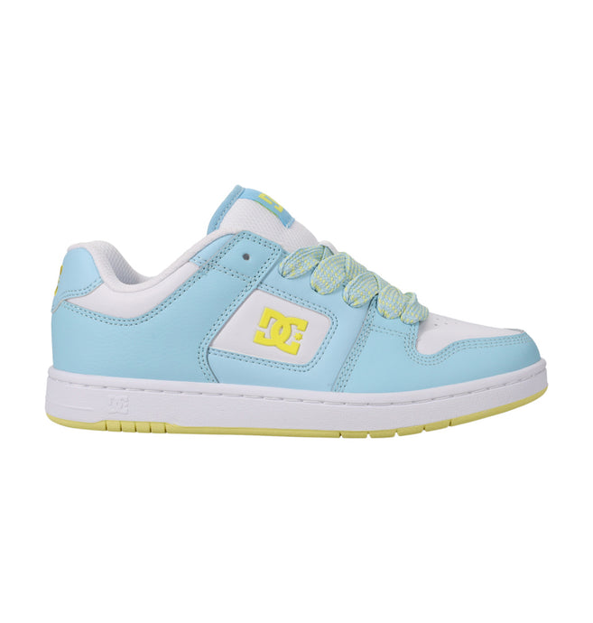 DC Women's Manteca 4 Leather Shoes Blue/Yellow/White ADJS100161-XBYW