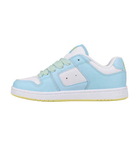 DC Women's Manteca 4 Leather Shoes Blue/Yellow/White ADJS100161-XBYW