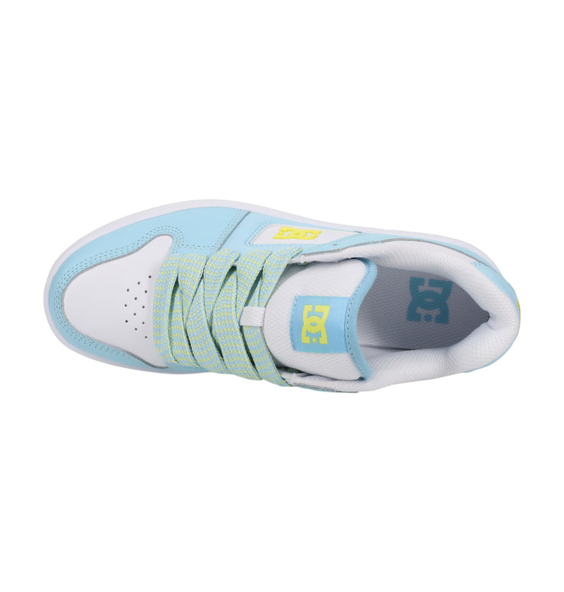 Load image into Gallery viewer, DC Women&#39;s Manteca 4 Leather Shoes Blue/Yellow/White ADJS100161-XBYW
