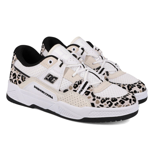 DC Women's Construct Leather Shoes Leopard Print ADJS100172-LEP