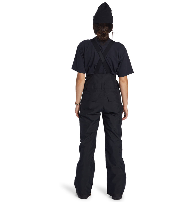 Load image into Gallery viewer, DC Women&#39;s Valiant Snow Bib Pants Black ADJTP03030-KVJ0
