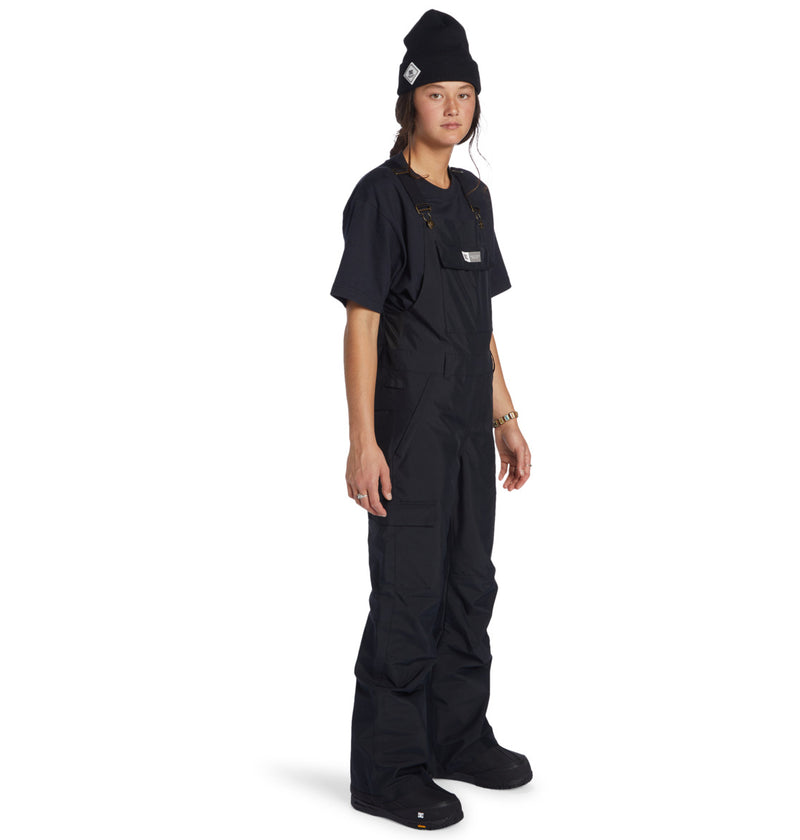 Load image into Gallery viewer, DC Women&#39;s Valiant Snow Bib Pants Black ADJTP03030-KVJ0
