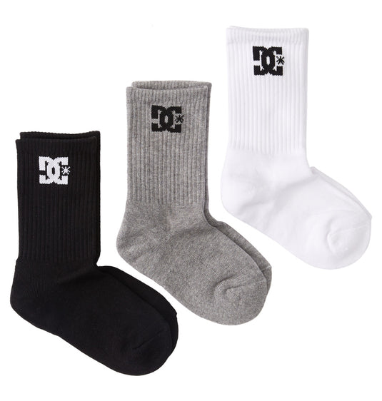 DC Men's Crew (3 Pairs) Socks Assorted ADYAA03189-KVJ8