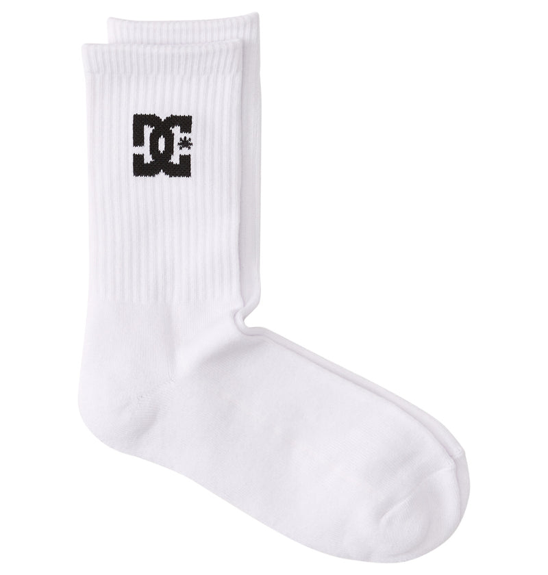 Load image into Gallery viewer, DC Men&#39;s Crew (3 Pairs) Socks White ADYAA03189-WBB0
