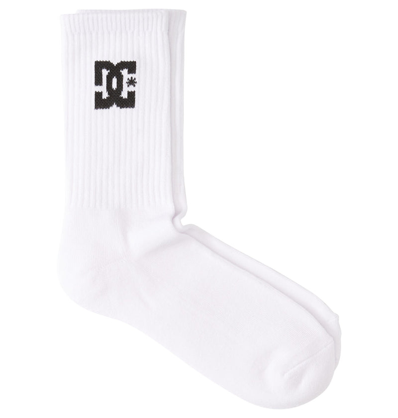 Load image into Gallery viewer, DC Men&#39;s Crew Socks (5 Pack) Snow White ADYAA03190-WBB0
