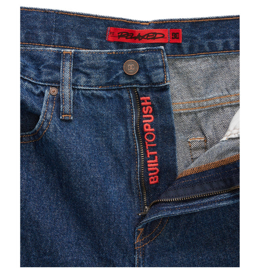 DC Mens' Worker Relaxed Fit Jeans Indigo Dark ADYDP03069-BSNW