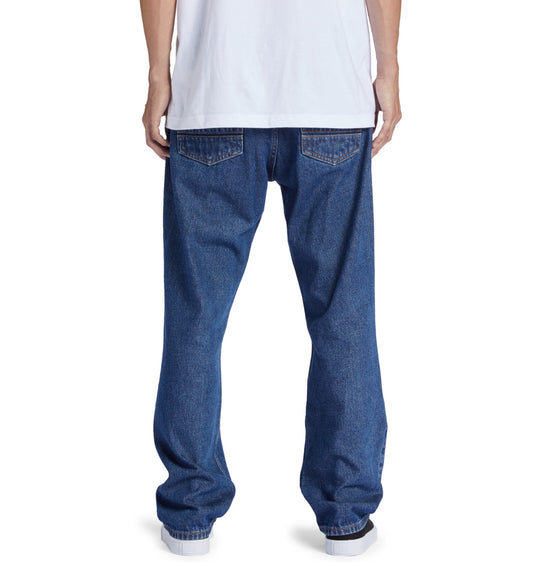DC Mens' Worker Relaxed Fit Jeans Indigo Dark ADYDP03069-BSNW