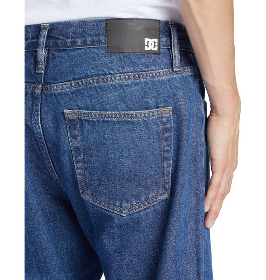 DC Mens' Worker Relaxed Fit Jeans Indigo Dark ADYDP03069-BSNW