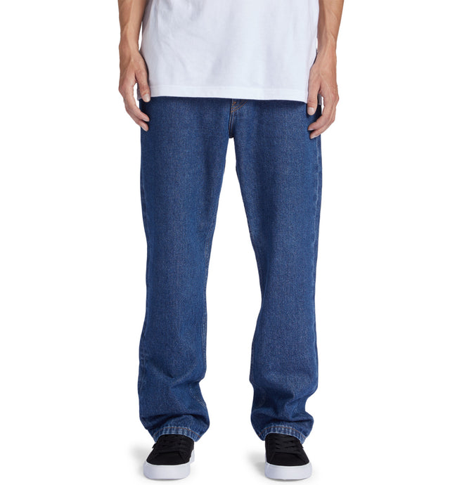 DC Men's Worker Straight Fit Jeans Indigo Dark ADYDP03072_BSNW