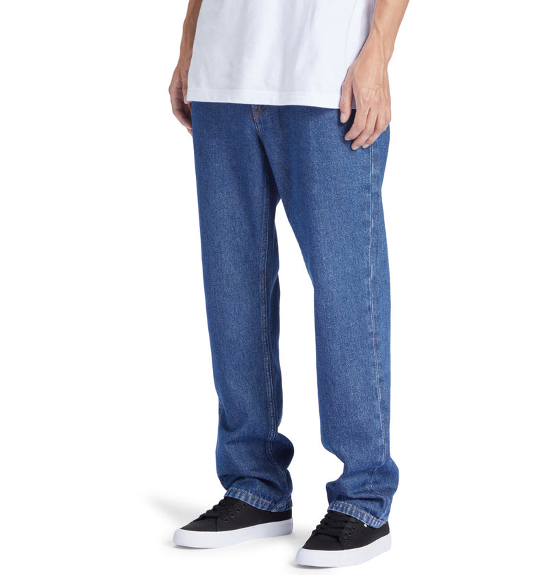 Load image into Gallery viewer, DC Men&#39;s Worker Straight Fit Jeans Indigo Dark ADYDP03072_BSNW
