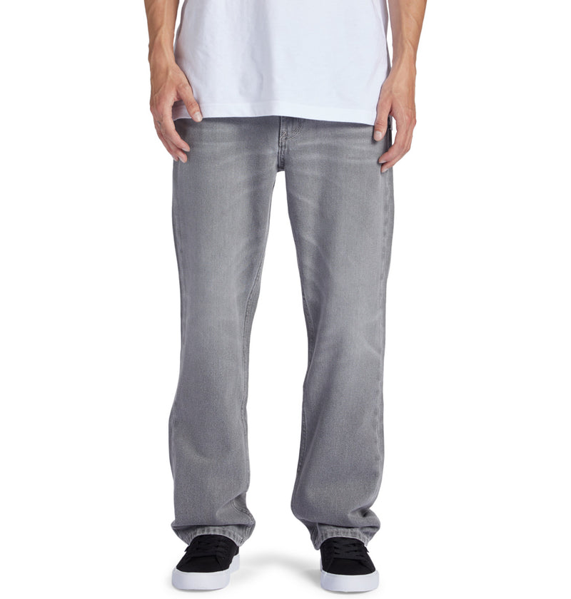 Load image into Gallery viewer, DC Mens&#39; Worker Straight Fit Jeans Grey Wash ADYDP03074-KZMW
