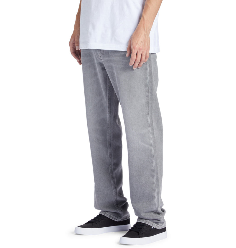 Load image into Gallery viewer, DC Mens&#39; Worker Straight Fit Jeans Grey Wash ADYDP03074-KZMW
