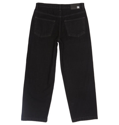 Load image into Gallery viewer, DC Men&#39;s Worker Baggy Denim Pants Black Tint ADYDP03079-KVJW
