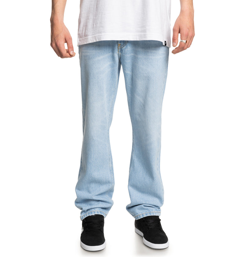 Load image into Gallery viewer, DC Men&#39;s Worker Straight Denim Pants Indigo Light ADYDP03091-BFBW
