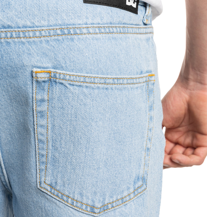 Load image into Gallery viewer, DC Men&#39;s Worker Straight Denim Pants Indigo Light ADYDP03091-BFBW

