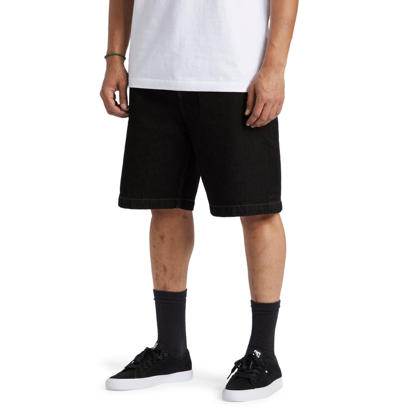 Load image into Gallery viewer, DC Men&#39;s Worker Baggy 19.5&quot; Shorts Black Tint ADYDS03014-KVJW
