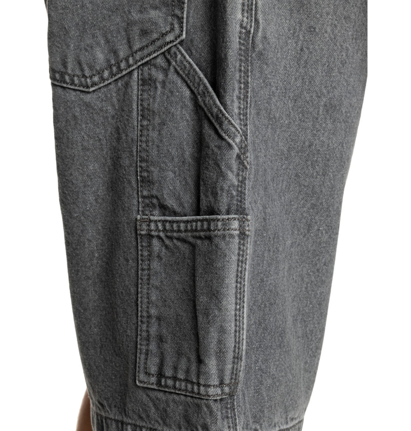 Load image into Gallery viewer, DC Men&#39;s Carpenter 22&quot; Denim Shorts Medium Grey ADYDS03019_KPVW
