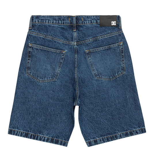 DC Men's Worker Baggy 19.5" Denim Shorts Stone Indigo ADYDS03020_BLCW