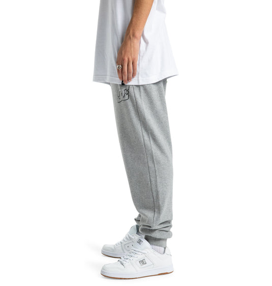 DC Men's Hampden Sweatpants Light Heather Grey ADYFB03072-SFRH