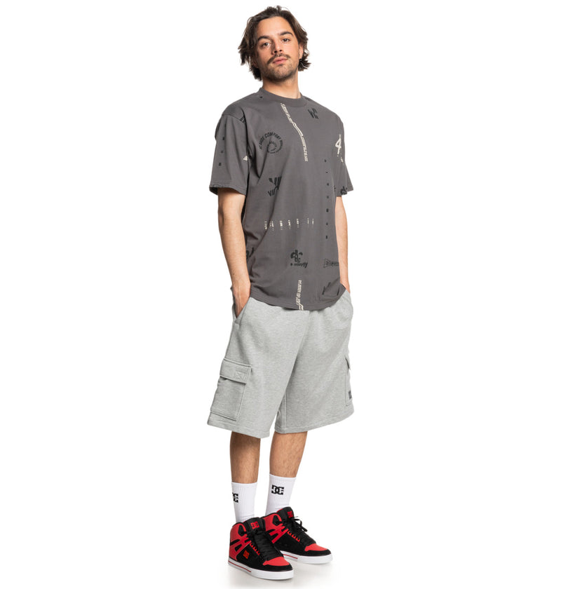 Load image into Gallery viewer, DC Men&#39;s Millenia Elastic Waist Cargo Shorts Heather Grey ADYFB03075-KNFH
