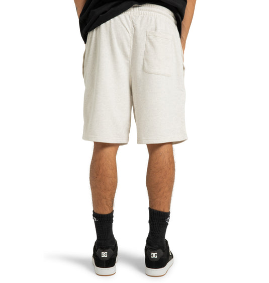DC Men's Pallet Elastic Waist Shorts Snow Heather ADYFB03076_SCVW