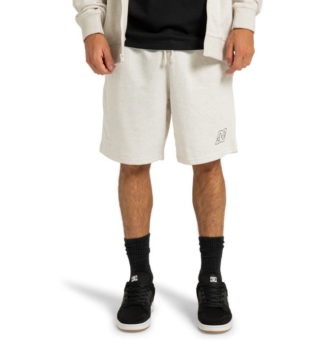 DC Men's Pallet Elastic Waist Shorts Snow Heather ADYFB03076_SCVW
