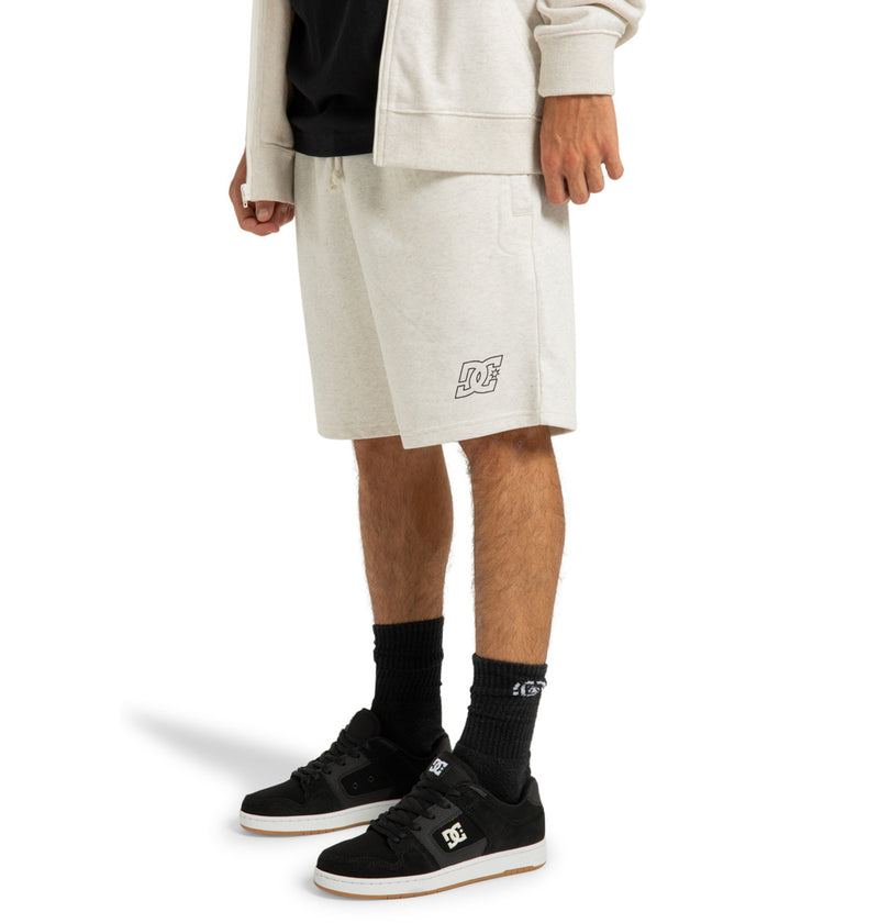 Load image into Gallery viewer, DC Men&#39;s Pallet Elastic Waist Shorts Snow Heather ADYFB03076_SCVW
