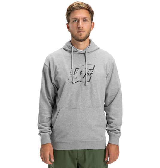 DC Men's Hampden Hoodies Light Heather Grey ADYFT03416-SFRH