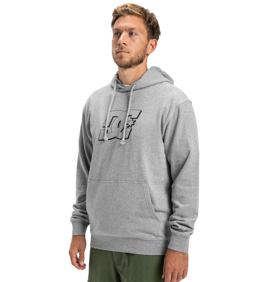 DC Men's Hampden Hoodies Light Heather Grey ADYFT03416-SFRH