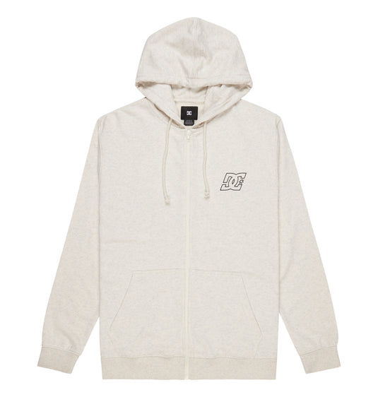 DC Men's Pallet Zip-Up Hoodie Snow Heather ADYFT03438_SCVW