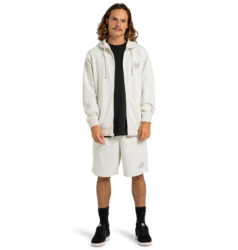 Load image into Gallery viewer, DC Men&#39;s Pallet Zip-Up Hoodie Snow Heather ADYFT03438_SCVW
