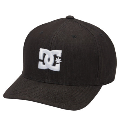 DC Men's Capstar Flexfit Cap Black Heather ADYHA03561-KRPH