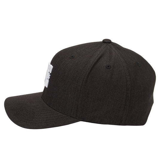 DC Men's Capstar Flexfit Cap Black Heather ADYHA03561-KRPH