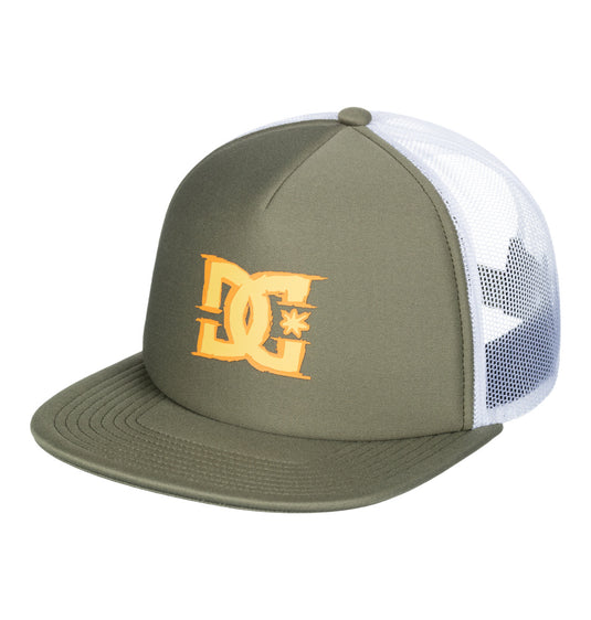 DC Men's Gas Station Trucker Cap Deep Lichen Green ADYHA04178-TPC0
