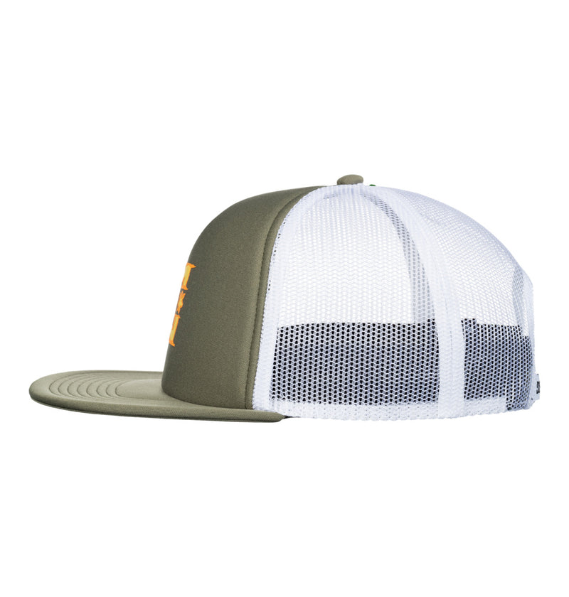 Load image into Gallery viewer, DC Men&#39;s Gas Station Trucker Cap Deep Lichen Green ADYHA04178-TPC0
