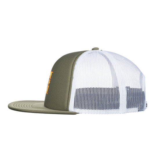 DC Men's Gas Station Trucker Cap Deep Lichen Green ADYHA04178-TPC0