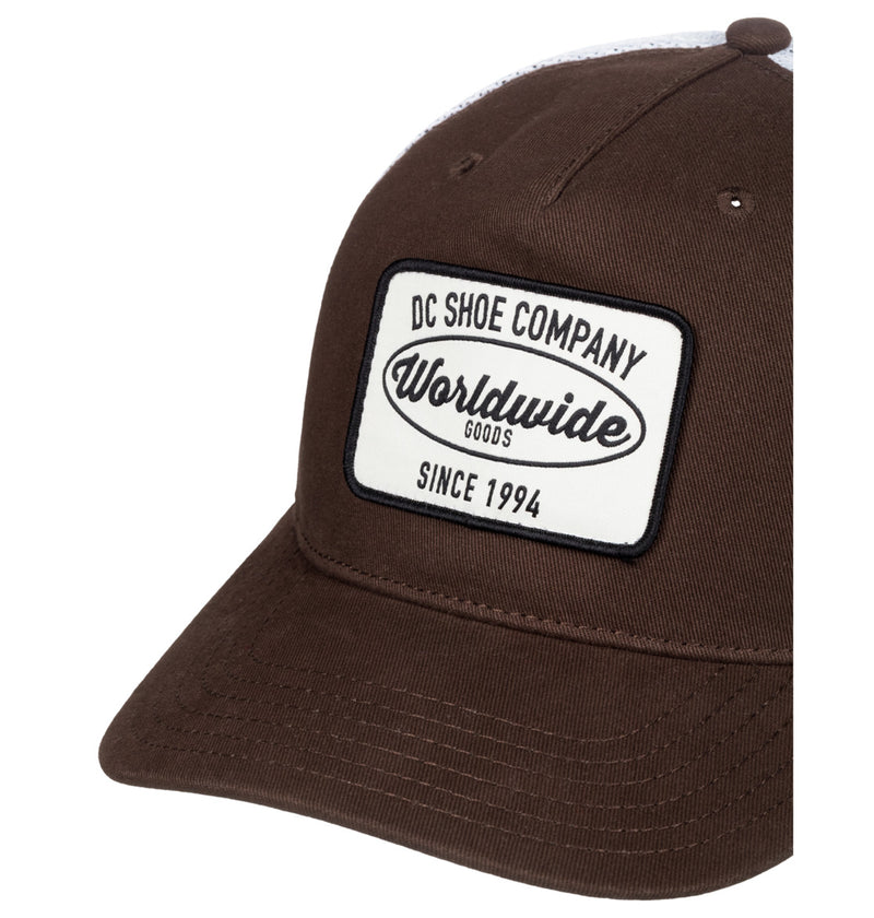 Load image into Gallery viewer, DC Men&#39;s Pit Stop Trucker Cap Dark Earth ADYHA04235-CRN0
