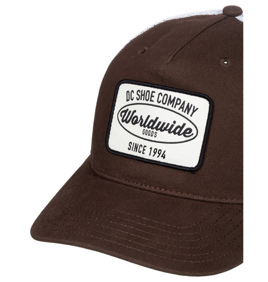 DC Men's Pit Stop Trucker Cap Dark Earth ADYHA04235-CRN0