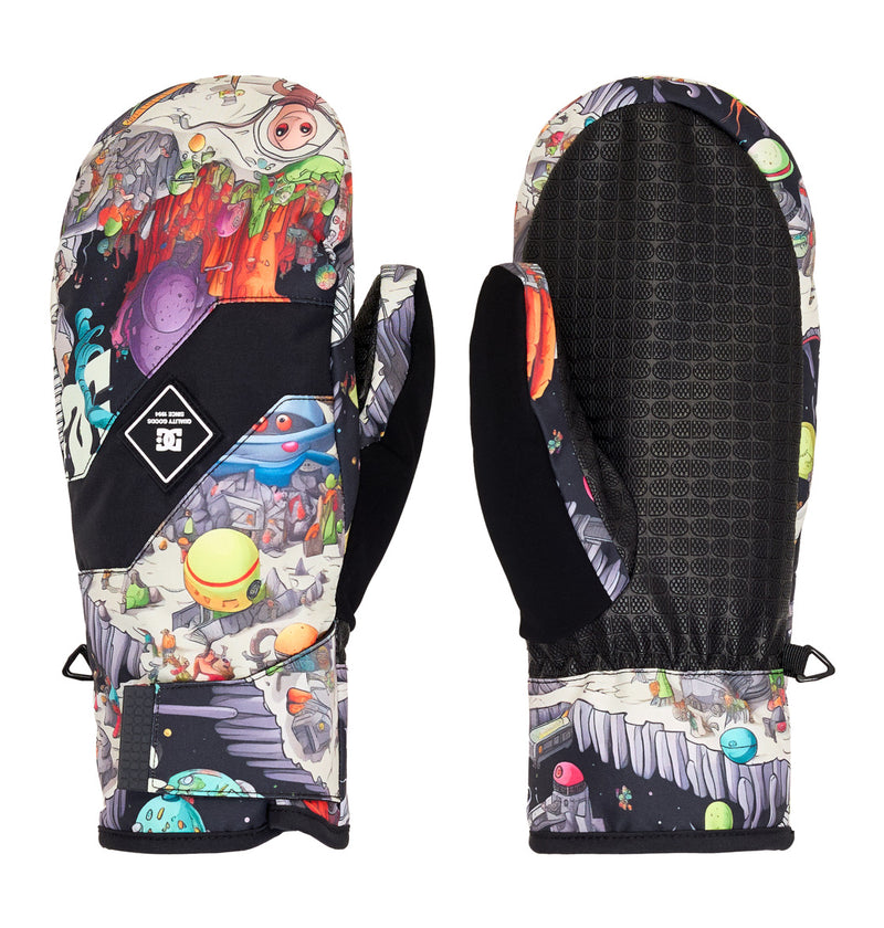 Load image into Gallery viewer, DC Men&#39;s Franchise Snow Mittens Outer World Black ADYHN03029-KTA4
