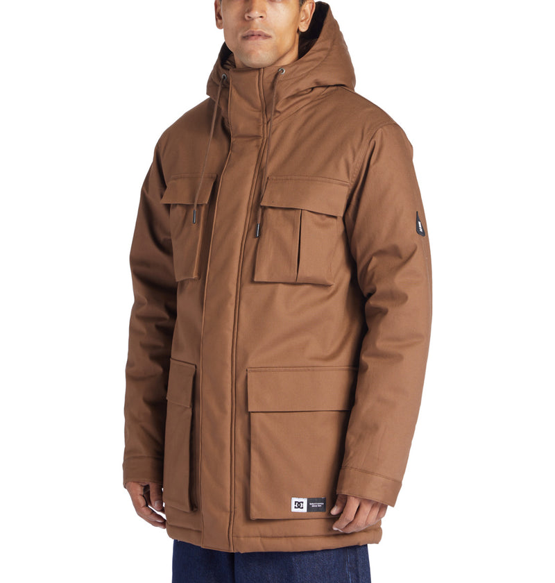 Load image into Gallery viewer, DC Maybury Hooded Parka Bison ADYJK03176-CQT0
